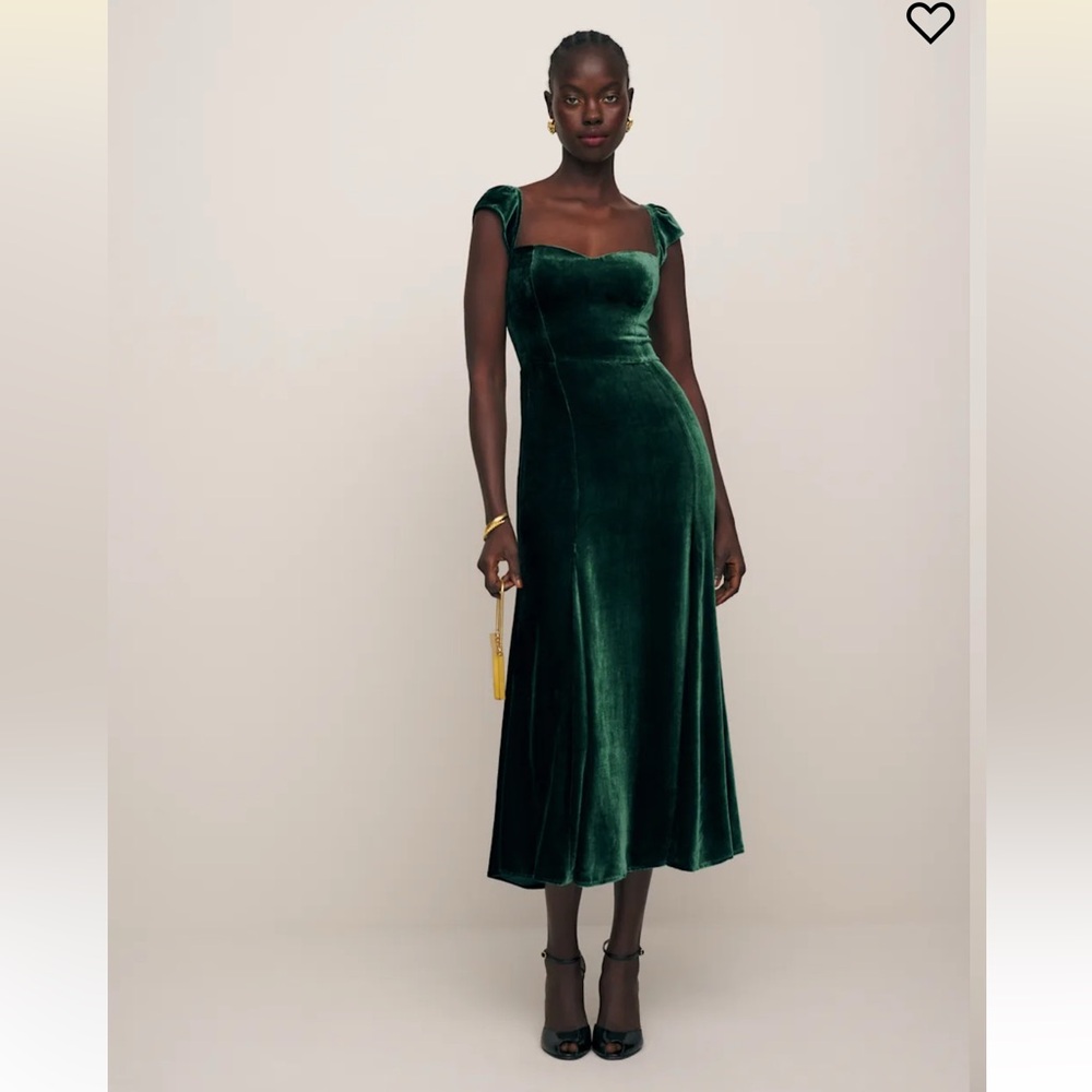 NWT Reformation Bryson Dress Green - Size 4